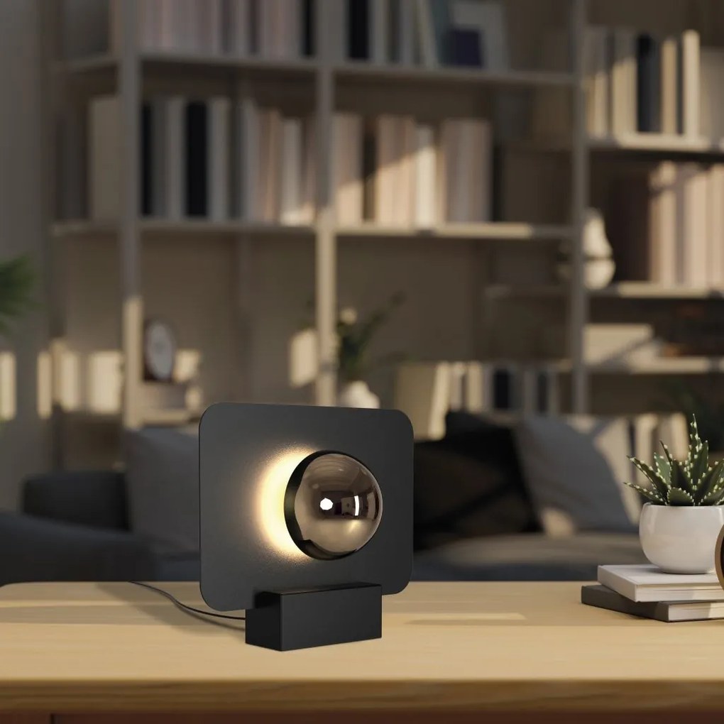 Veioza, Lampa de masa LED design ambiental Alba Black