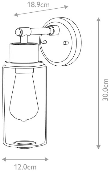 Aplică pentru baie 1xE27/60W/230V IP44 aurie Elstead BATH-MORVAH1-BB