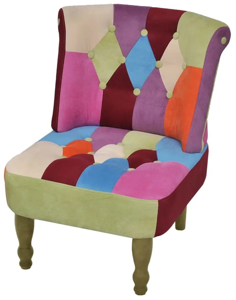 240810 vidaXL Fotolii franțuzești, 2 buc., model mozaic, material textil