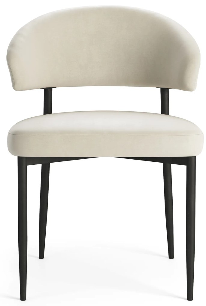 MAZZONI EXPORT IRIS Bej nisip (material Victoria A80) - SCAUN MODERN TAPIȚAT PENTRU SALON/SUFRAGERIE LOFT