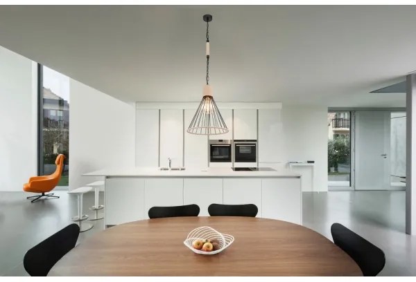 Lustră pe lanț Globo 15676H1 HALIA 1xE27/60W/230V