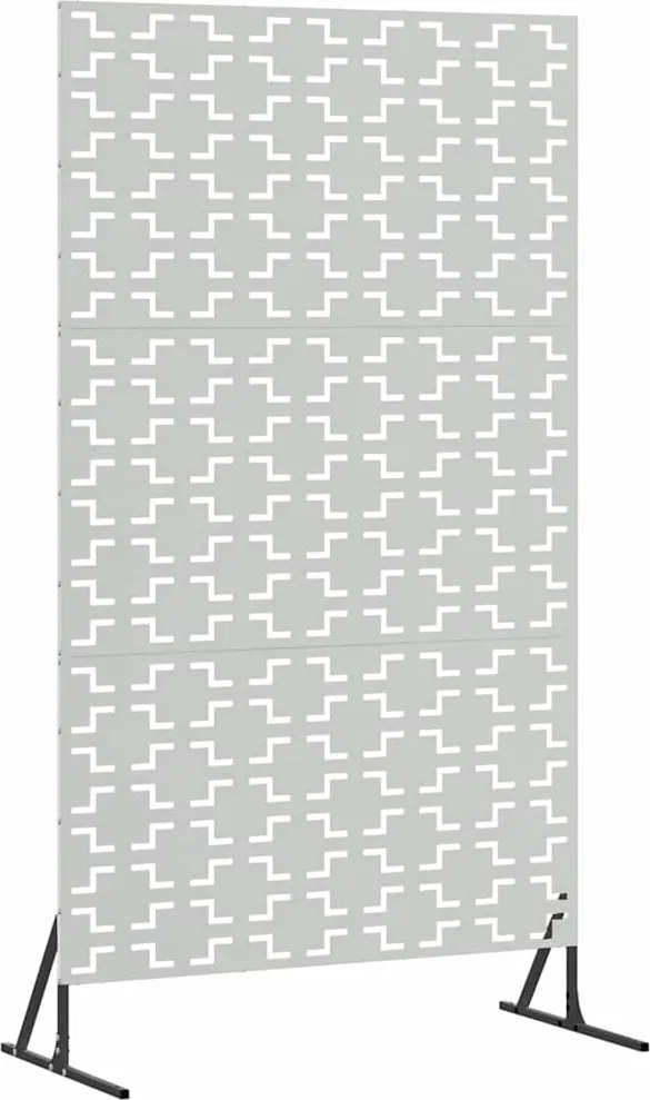 vidaXL Ecran de intimitate Gri 100 x 50 x 180 cm Oțel
