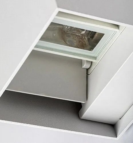 Aplica de perete iluminat exterior ambiental IP54 Solin alba