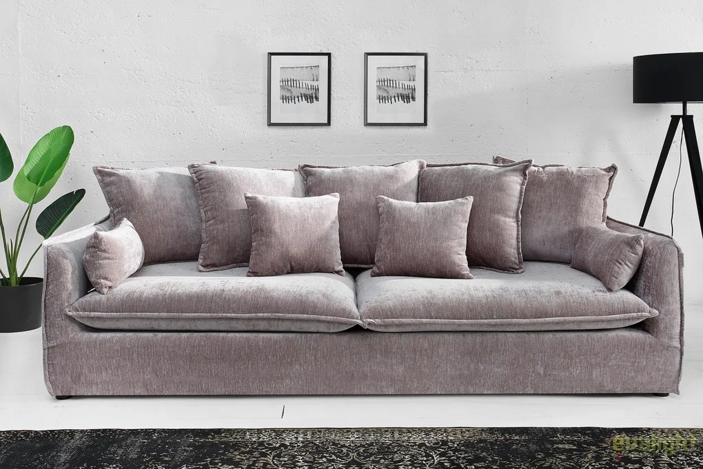 Canapea confortabila Heaven, catifea taupe A-38570 VC