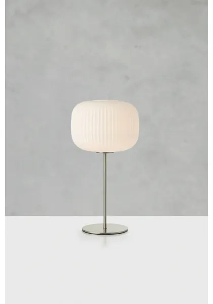 Markslöjd 109007 - Lampă de masă SOBER 1xE27/40W/230V alb/crom mat