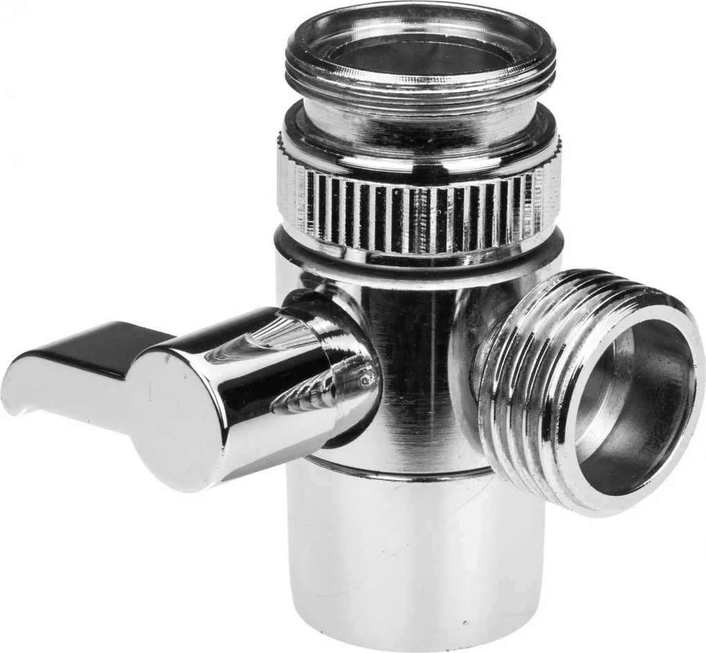 Comutator crom, pentru baterii de chiuveta, Deante Bidetta