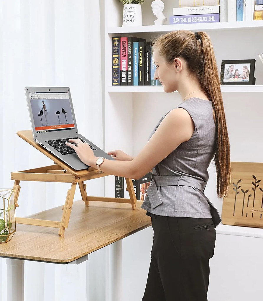 Masuta laptop Reglabil Bambus