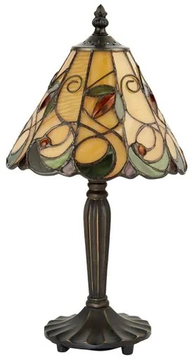Endon 64196 - Lampă de masă Tiffany JAMELIA, 1xE14/40W/230V, diam. 20 cm