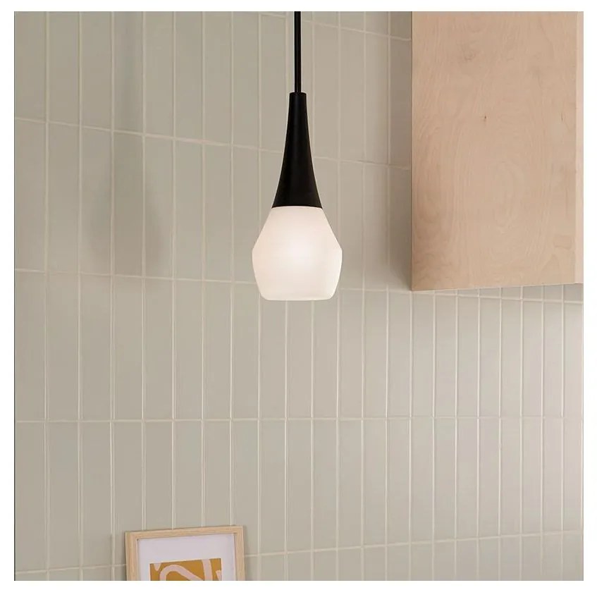 Kichler KL-DEELA-P-BK - Lustră cu tijă DEELA, 1x E27/60W/230V, Ø 17,8 cm, negru