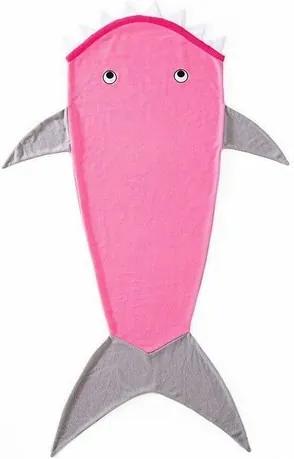 Pătură Domarex Rechin, pentru copii, roz, 145 cm