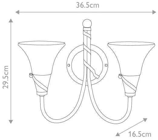 Aplică Elstead EM2-COPPER EMILY 2xE14/40W/230V