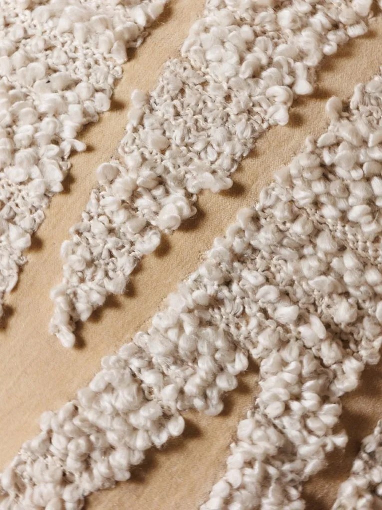 Fotoliu pivotant, bej, cu tapiterie texturata, Beldi