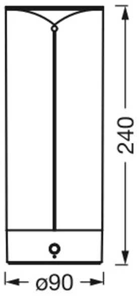 Ledvance - Lampă de birou LED dimabilă DECOR FILAMENT LED/1,2W/5V