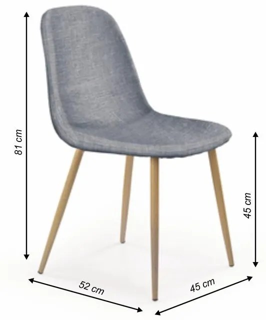 Scaun Culoare Gri Deschis / Fag, LEGA