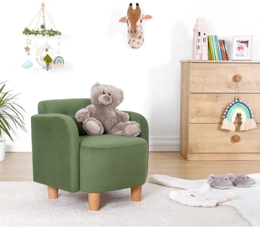 Fotoliu pentru copii verde Volie – Artie