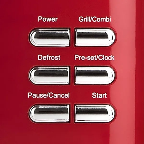 G3Ferrari G1015502 - Cuptor cu microunde cu grill, 1150 W/230 V, 20 l, roșu