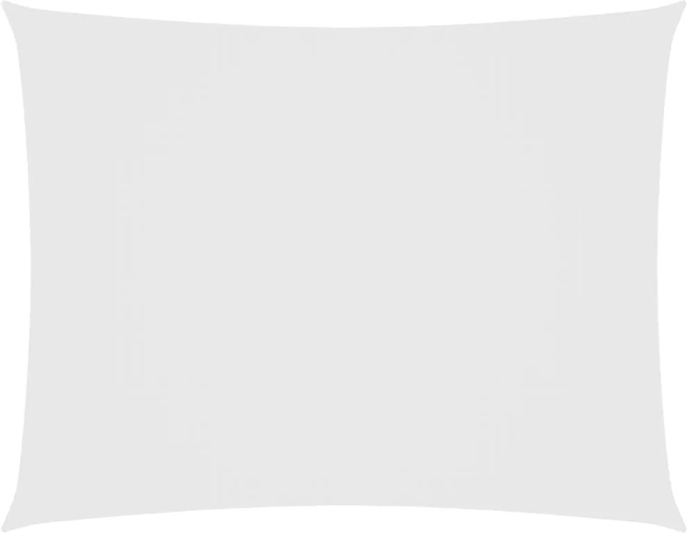 vidaXL Pânză parasolar, alb, 2,5x4 m, țesătură oxford, dreptunghiular