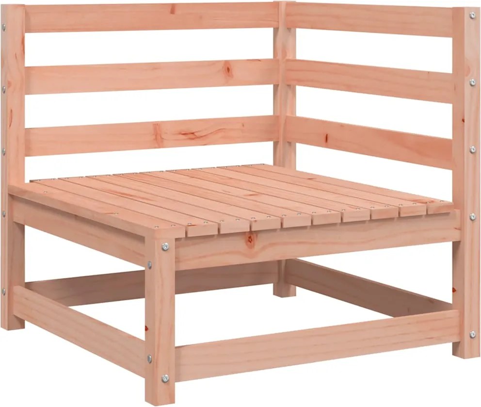 vidaXL Canapea de colț de grădină, 70x70x67 cm, lemn masiv douglas