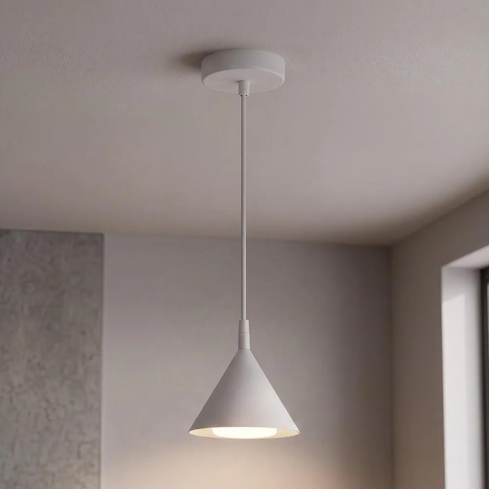 Brilagi - Lampă suspendată pe cablu CONE SINGLE 1xGX53/15W/230V albă