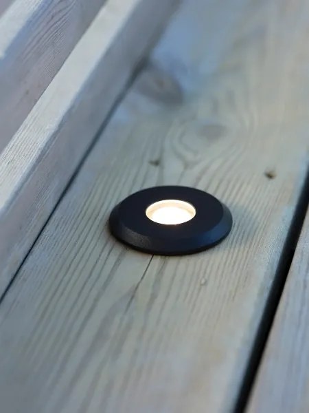 Markslöjd 107285 - Corp LED încastrat pentru exterior GARDEN24 LED/3W/24V IP44, negru