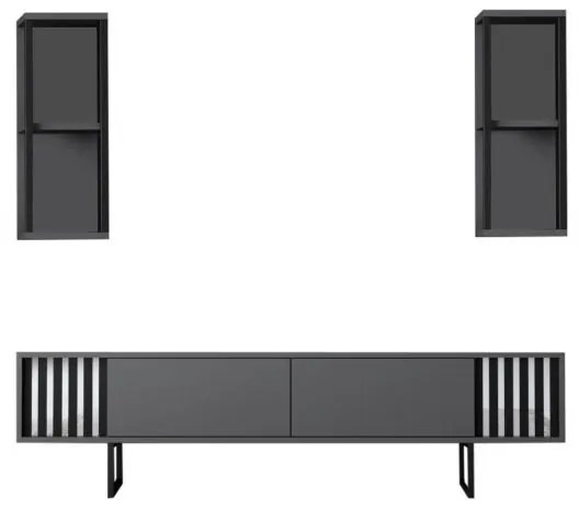 Mobila Living CHROME LINE Negru Antracit