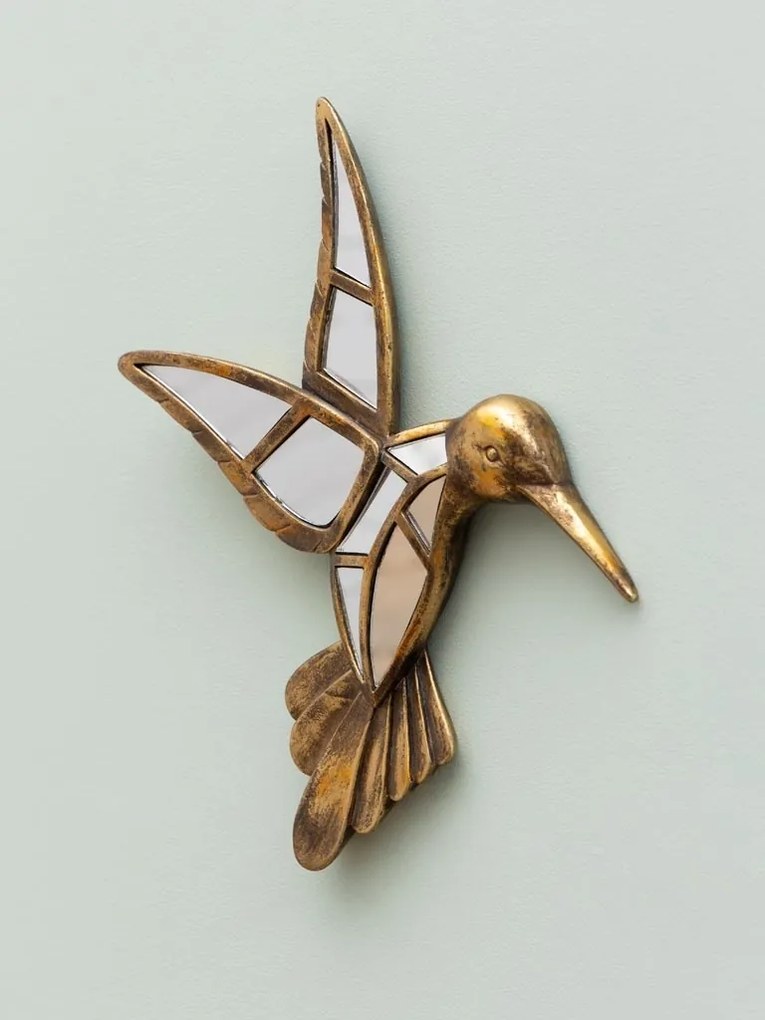 Oglinda decorativa, de perete, din rasina, Colibri