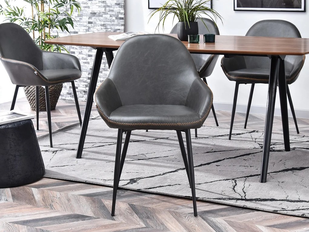 Scaun Gemer (gri + negru). Promo -10%. 1111067