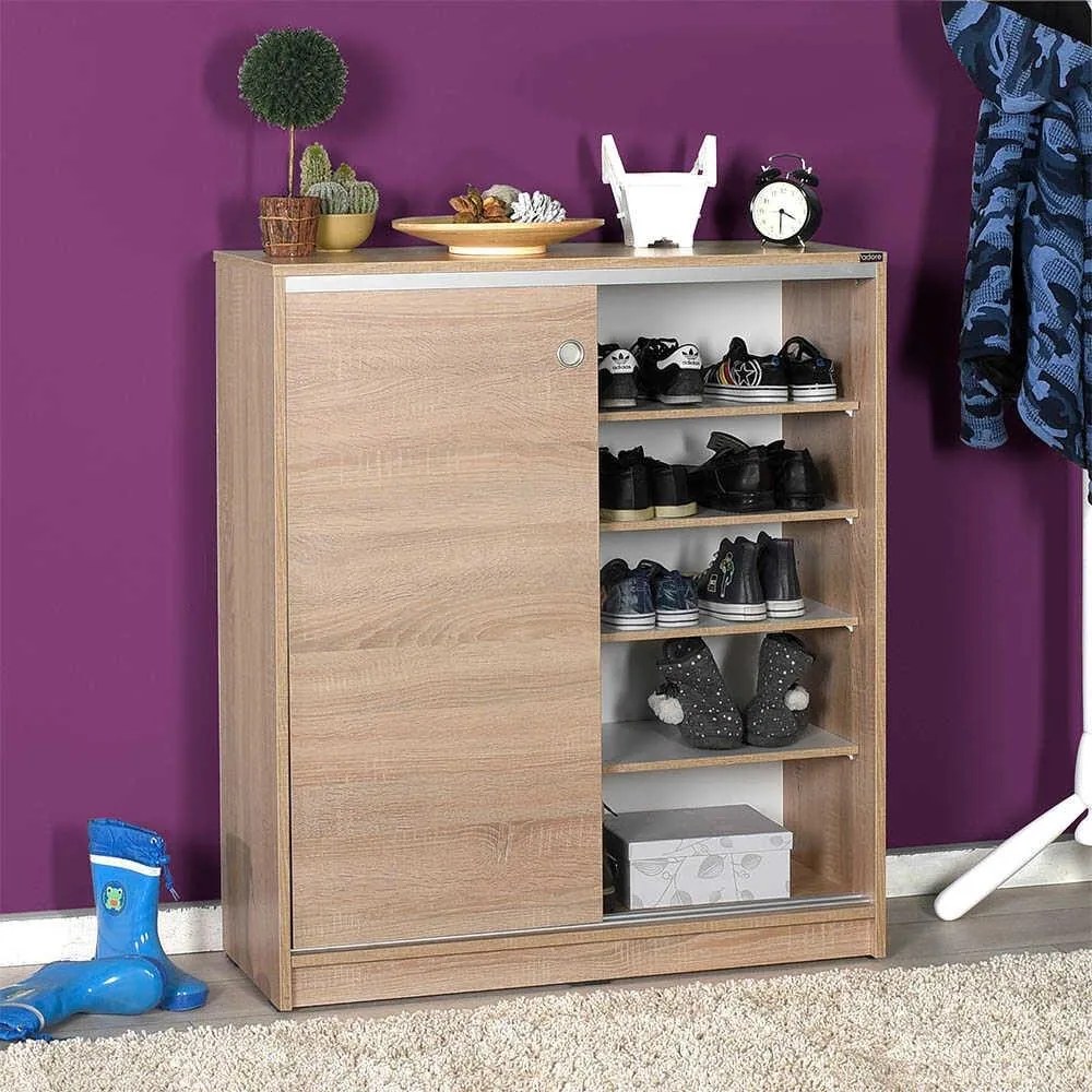 Comoda Multifunctionala Adore Diamond, 2 usi glisante, 5 rafturi,  91 x 105 x 37 cm