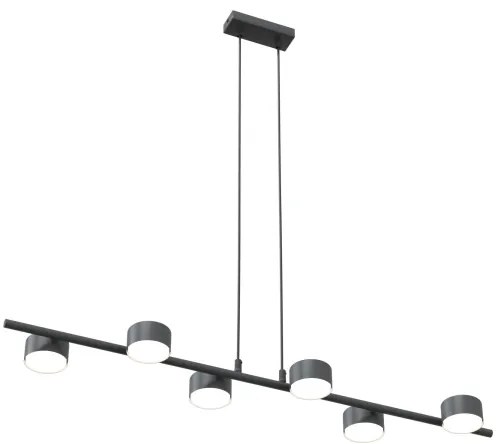 Lustră pe cablu SORA 6xGX53/12W/230V negru