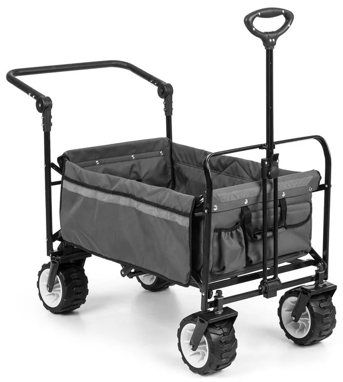 Easy Rider, cărucior de până la 70 kg, telescopic, pliabil, gri