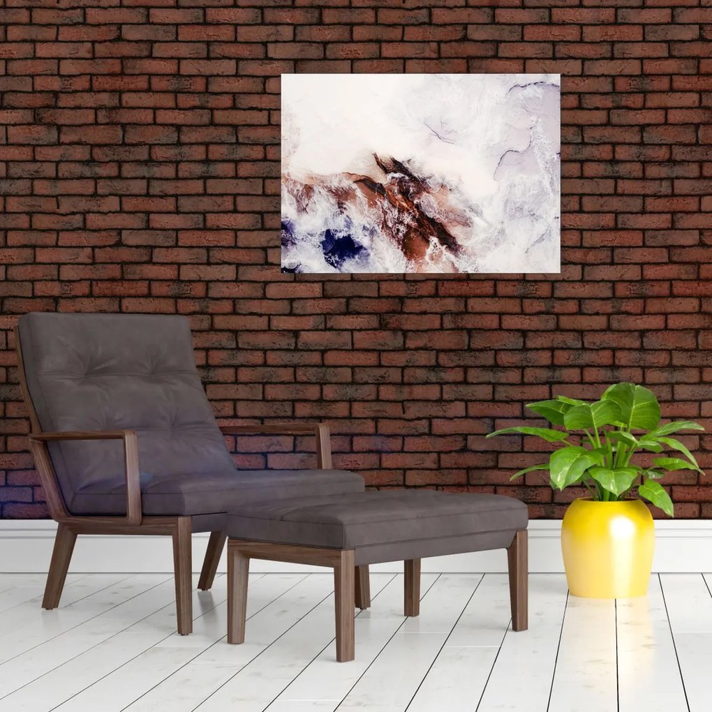 Tablou pe sticlă - Marmură violet N⁰1 (70x50 cm)