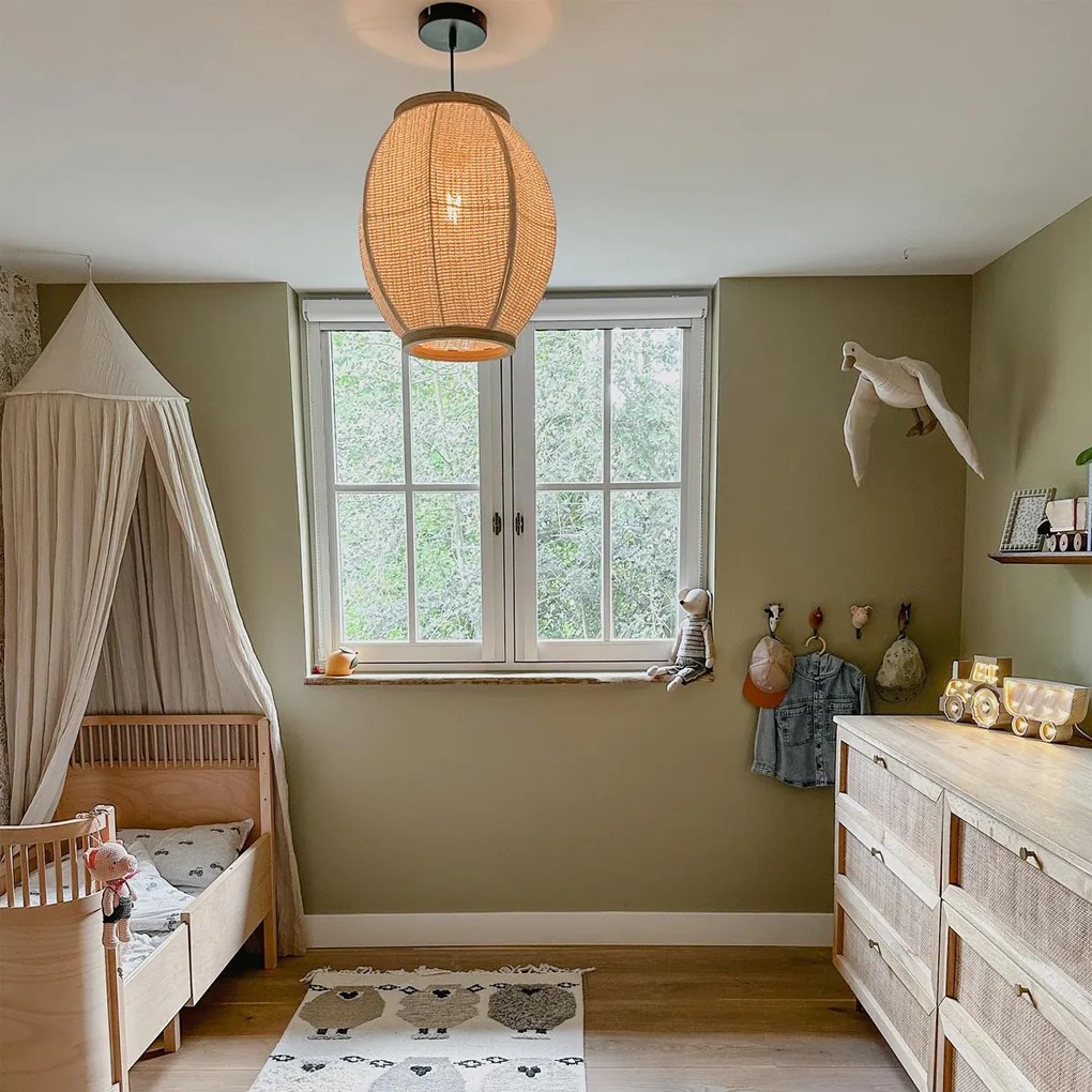 Lampă suspendată orientală naturală 35 cm - Rob