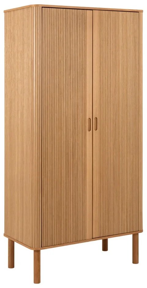 Șifonier în culoare naturală cu aspect de lemn de stejar 100x200x55 cm Langley – Actona