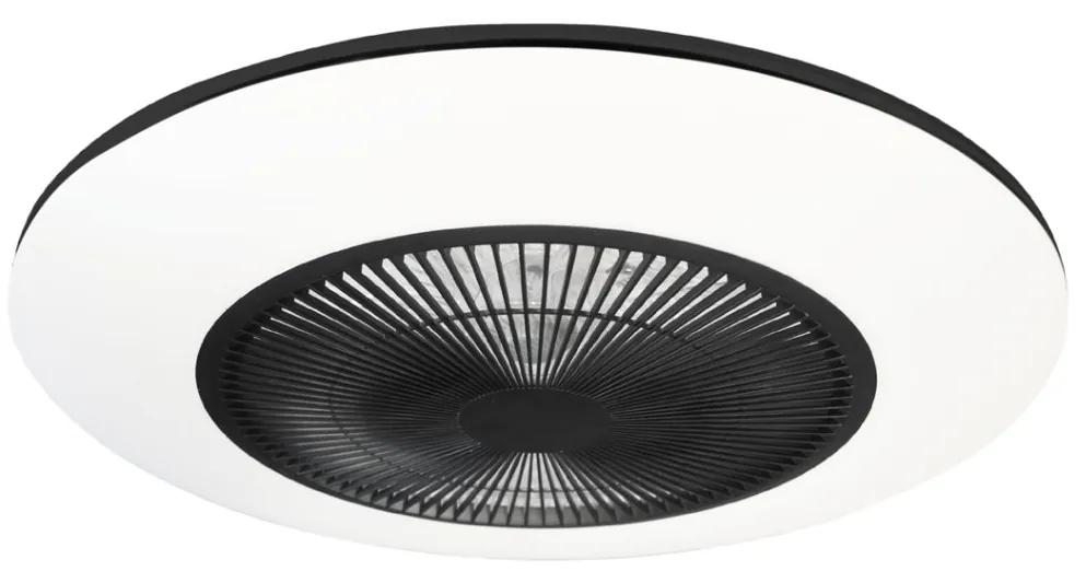 Lustra LED cu ventilator si telecomanda design modern Aria negru