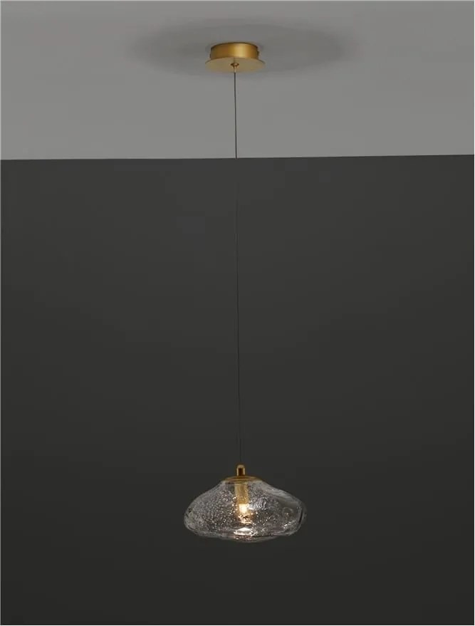 Pendul modern design decorativ KING auriu D-20cm