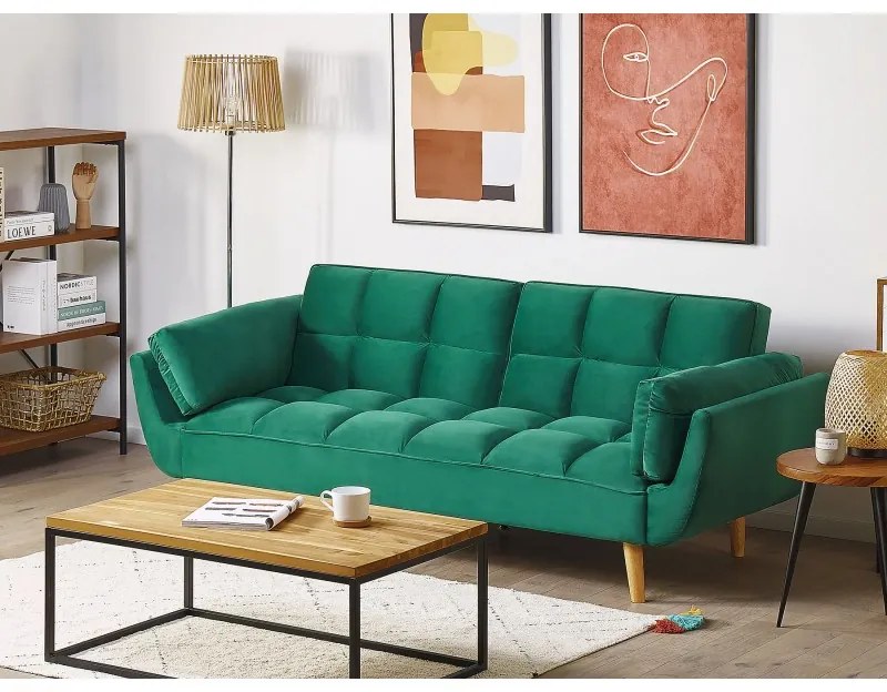Canapea Rubik Extensibila Catifea Dark Green