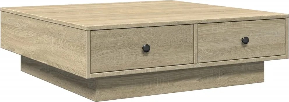 vidaXL Măsuță de cafea, stejar sonoma, 90x90x28 cm, PAL