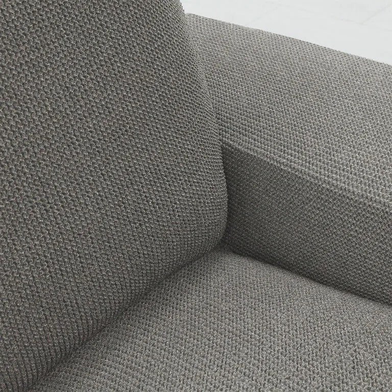 Huse super elastice HARMONIA gri colțar (l. 340 - 540 cm)