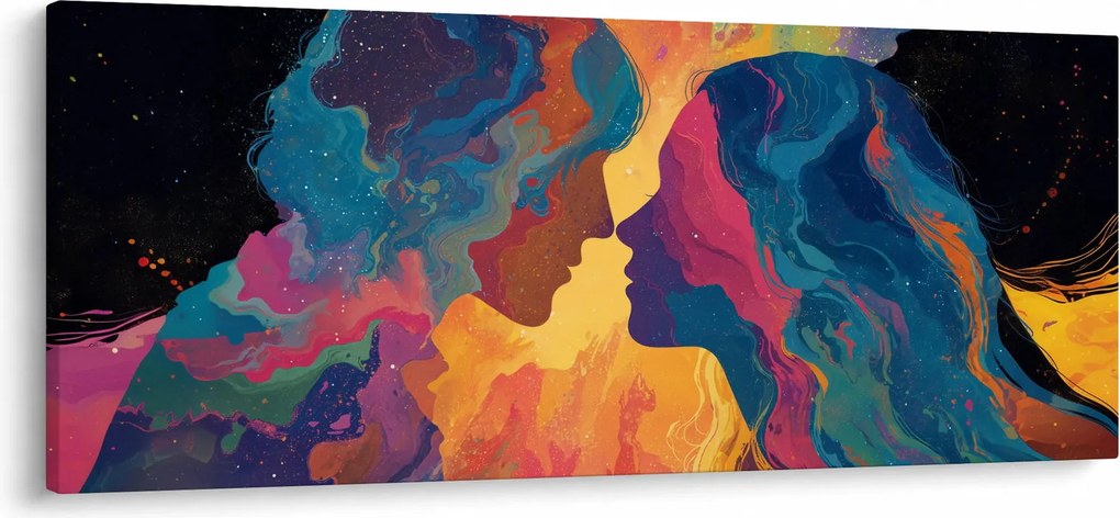 Tablou - Dragoste cosmică (120x50 cm)