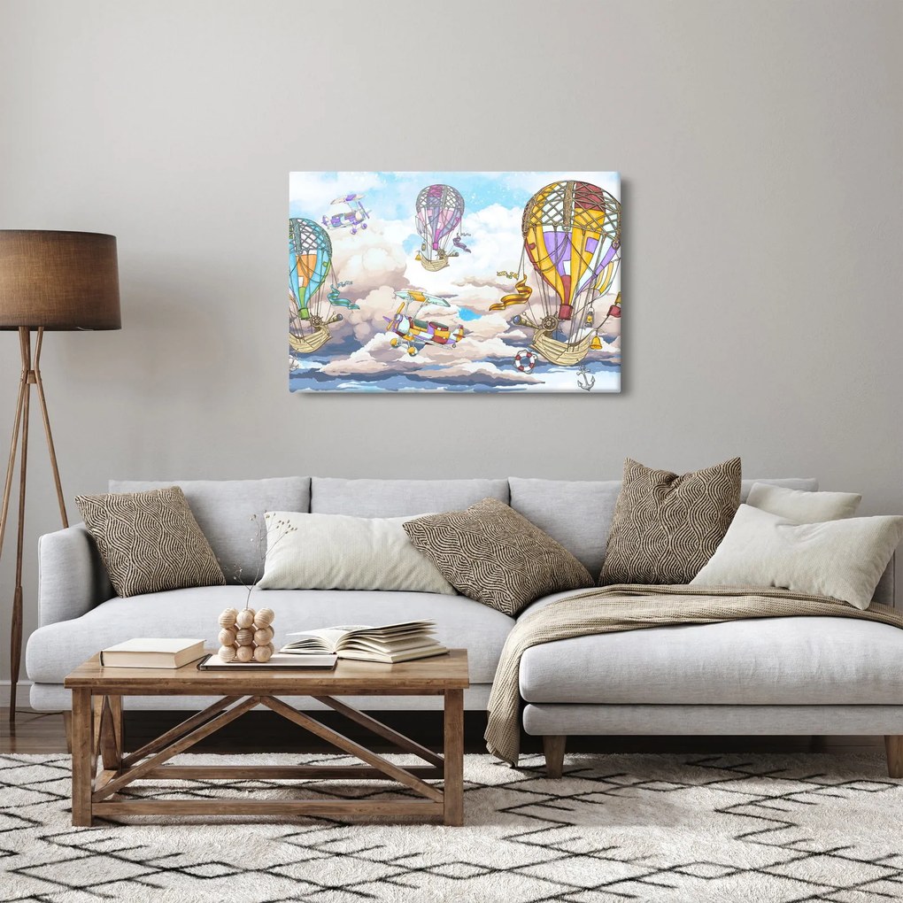 Tablou - Expediție în nori (90x60 cm)