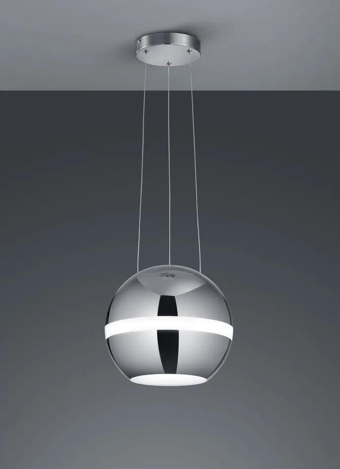 Trio BALLOON 376110106 pendule led  crom   metal   incl. 1 x SMD, 30W, 3000K, 2650Lm   2650 lm  3000 K  IP20   A+