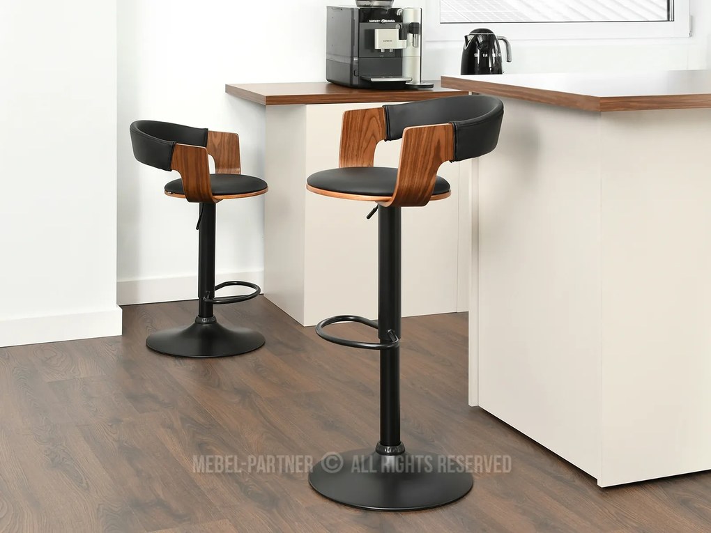 Scaun Hoch (nuc închis + negru). 1110588