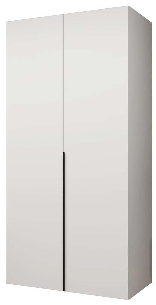 Dulap de haine 100 cm Alice 1 (alb + Negru). 1126093