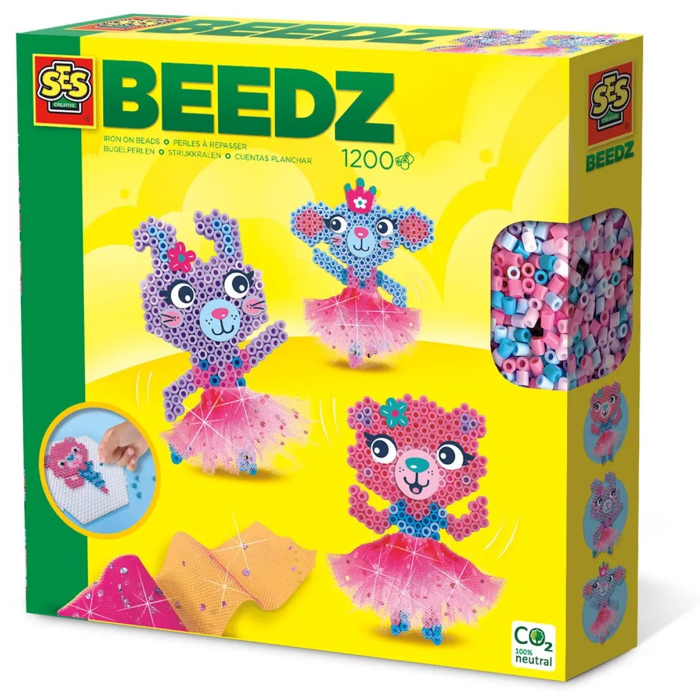 Set creativ Beedz - Margele de calcat Animale balerine