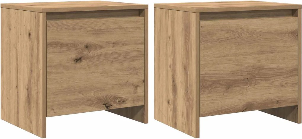 vidaXL Dulap de noapte Stejar artizanal 45 x 34 x 44,5 cm