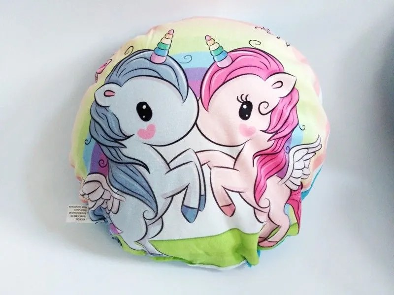 Pernă rotundă - Unicorn