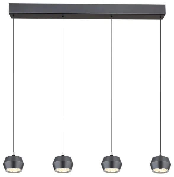 Lustră LED pe cablu Globo 15209-4 MARTHY 4xLED/6W/230V