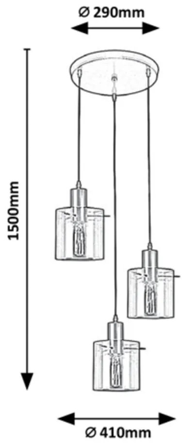 Lustra suspendata design modern Donati 5223 RX