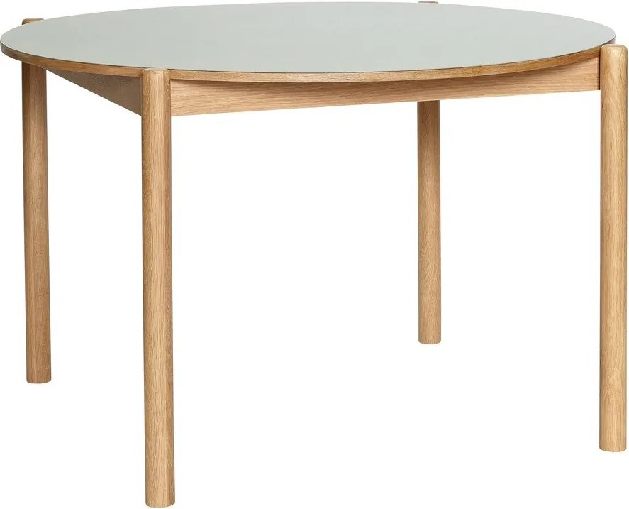 Masă de dining rotundă din lemn de stejar ø 115 cm Oblique – Hübsch