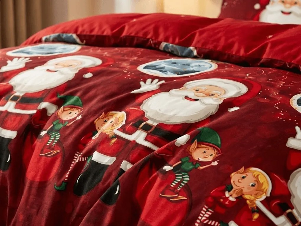 Lenjerie de pat din microfibra SANTALAND rosu Dimensiune lenjerie de pat: 70 x 80 cm | 140 x 200 cm